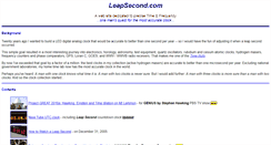 Desktop Screenshot of leapsecond.com