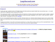 Tablet Screenshot of leapsecond.com